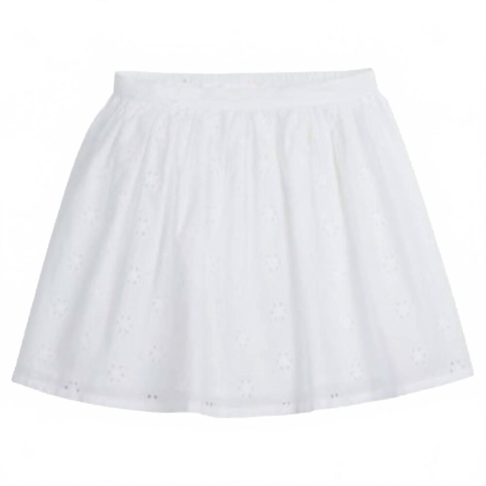 NEW LITTLE ENGLISH girls' wilder skirt in white
